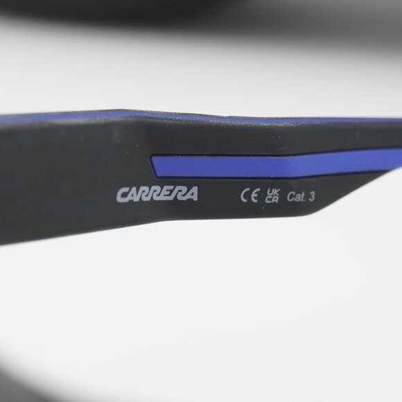 CARRERA 4018/S 0D51 Z0 Rectangle Sunglasses - Black/Blue Mirror - Picture 6 of 10